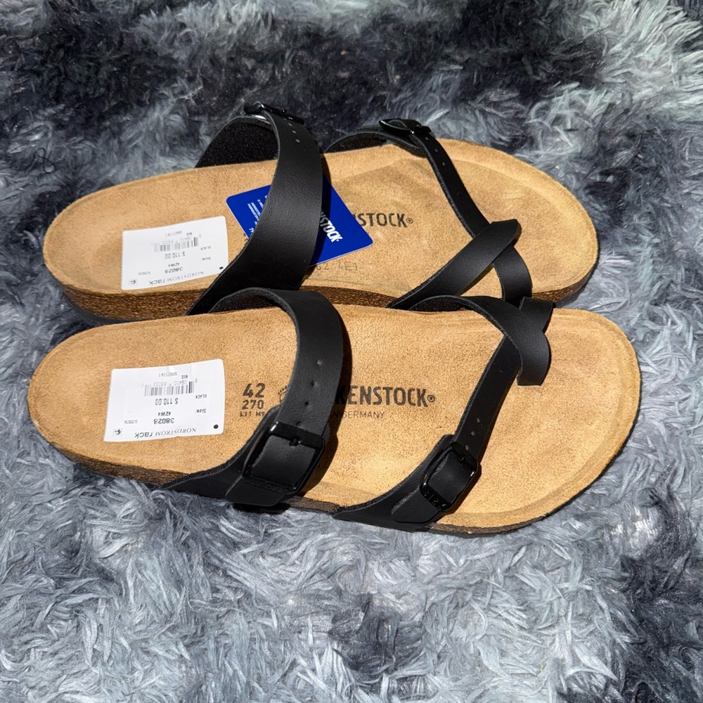 Birkenstock Black and Tan Sandals